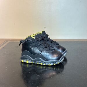 Nike Air Jordan 10 Retro Venom Green Black 310808-033 Toddler Td Size 4C